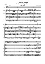Albinoni T. Concerto D-Dur for Oboe and String orchestra - Score & all Parts