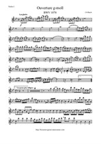 Bach J.S. Ouverture (Suite) g-moll - orch. parts