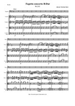 Bach J. Chr. Fagotto concerto B-Dur - Score & all Parts