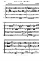 Boccherini L. Cello concerto Nr.3 G-Dur - Score & all Parts