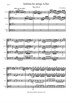 Bach C. Ph. E. - Sinfonie A-Dur - Score & Parts