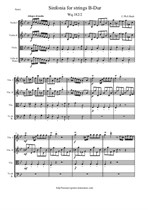 Bach C.Ph.E. - Sinfonie B-Dur - Score & Parts