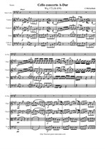 Bach C. Ph. Em. Cello Concerto A dur - Score & all Parts