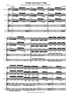 Vivaldi A. Violin concerto C-Dur 'La Cetra 2' per Carlo VI d'Austria - Score & parts