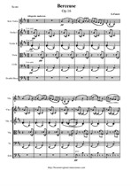Faure G. Berceuse for Violin (Cello) and String orchestra - Score & parts