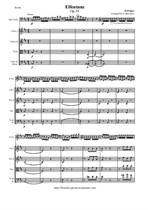 Popper D. Elfentanz for Cello and String orchestra arranged - Score & all parts