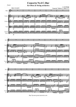 Lebrun L. A. Oboe concerto Nr.4 C-Dur - Score & Parts