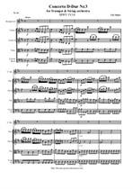 Molter J. M. Trumpet concerto Nr.3 D-Dur - Score & Parts