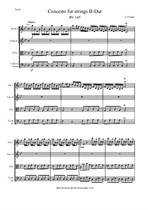Vivaldi A. Concerto for Strings B-Dur - Score & parts