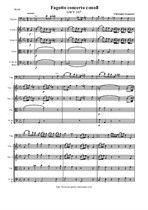 Graupner Chr. Bassoon concerto c-moll - Score & parts