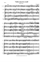 Tessarini C. Violin concerto e-moll - Score & parts