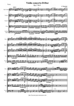Tessarini C. Violin concerto D-Dur - Score & parts