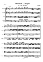 Vivaldi A. Sinfonia G-dur – Score, Parts