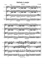 Vivaldi A. Sinfonia A-dur - Score & parts