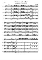 Vivaldi A. Violin concerto A-Dur 'La Cetra' – Score & all Parts