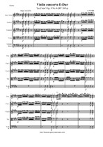 Vivaldi A. Violin concerto E-Dur 'La Cetra' – Score & all Parts