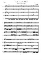 Vivaldi A. Violin concerto D-Dur – Score & all Parts