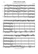 Vivaldi A. Violin concerto a-moll 'La stravaganza', Score & all Parts