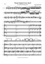 Wieniawsky H. Variations on an Original Theme for Violin and String orchestra - Score & orsh. parts