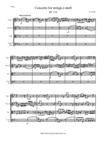Vivaldi A. Concerto for strings e-moll - Score & Parts