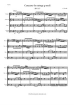 Vivaldi A. Concerto for strings g-moll - Score & Parts