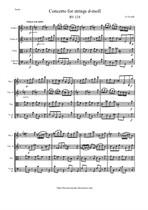 Vivaldi A. Concerto for strings d-moll - Score & Parts