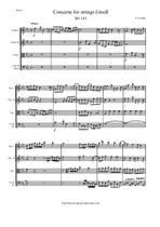 Vivaldi A. Concerto for strings f-moll - Score & Parts