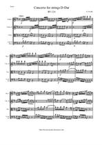 Vivaldi A. Concerto for strings D-Dur - Score & Parts