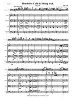 Dvorak A. Rondo g-moll for Cello and String orchestra - Score & Parts
