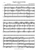 Bach J. Chr. Fagotto concerto Es-Dur - Score & all Parts