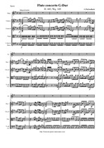 Bach C. Ph. Em. Flute concerto G-Dur - Score & all Parts