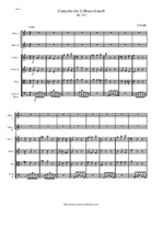 Vivaldi A. Concerto for 2 Oboes and String orchestra d-moll - Score & all Parts