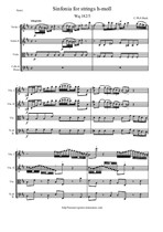 Bach C. Ph. E. - Sinfonie h-moll - Score & Parts