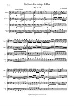 Bach C. Ph. E. - Sinfonie E-Dur - Score & Parts