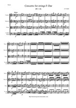 Vivaldi A. Concerto for Strings F-Dur - Score & Parts
