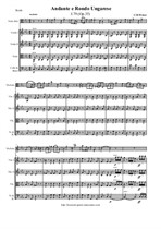 Weber C.M. Andante e Rondo Ungarese for Viola and String orchestra - Score & all Parts