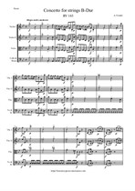 Vivaldi A. Concerto for strings B-Dur - Score & Parts