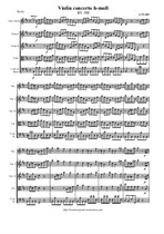 Vivaldi A. Violin Concerto h-moll - Score & all Parts