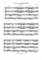 Vivaldi A. Concerto for strings B-Dur - Score & Parts