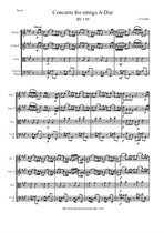 Vivaldi A. Concerto for strings A-Dur - Score & Parts