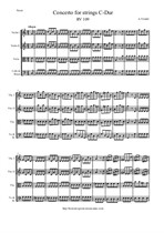 Vivaldi A. Concerto for strings C-Dur - Score & Parts