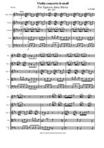 Vivaldi A. Violin Concerto h-moll 'Per Signora Anna Maria' - Score & all Parts
