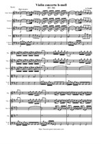 Vivaldi A. Violin Concerto h-moll - Score & all Parts