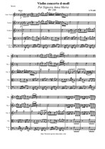 Vivaldi A. Violin Concerto d-moll 'Per Signora Anna Maria' - Score & all Parts