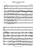Albinoni T. 2 Oboes concerto C-Dur - Score & Parts