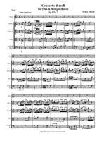 Albinoni T. Oboe Concerto d-moll - Score & Parts