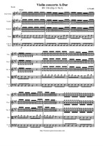 Vivaldi A. Violin concerto A-Dur – Score & all Parts