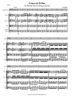 Capuzzi A. Concerto D-Dur for Double Bass & String orchestra - Score & parts