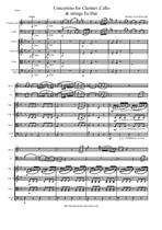 Concertino Es-Dur for Clarinet, Cello and String orchestra - Score & parts