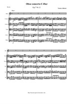 Albinoni T. Concerto C-Dur for Oboe and String orchestra - Score & Parts